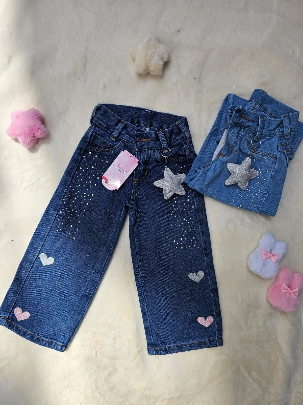 Jean ancho corazones c/u imagen 2