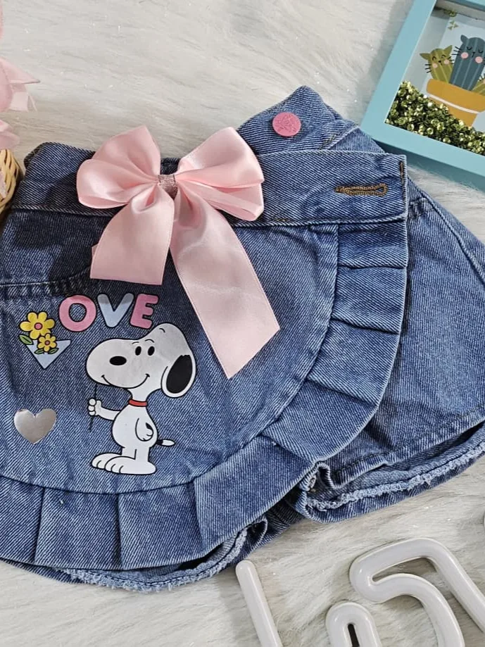 Falda short prenses lateral imagen 2