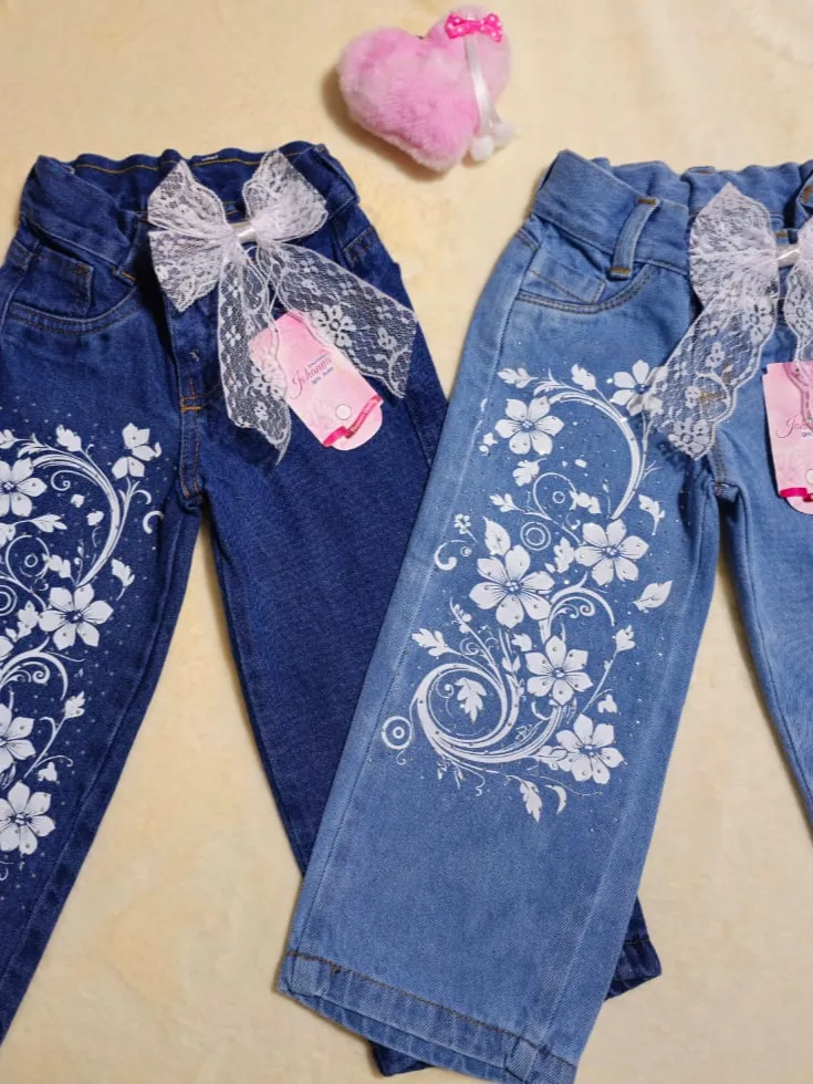 Jean ancho para niña c/u