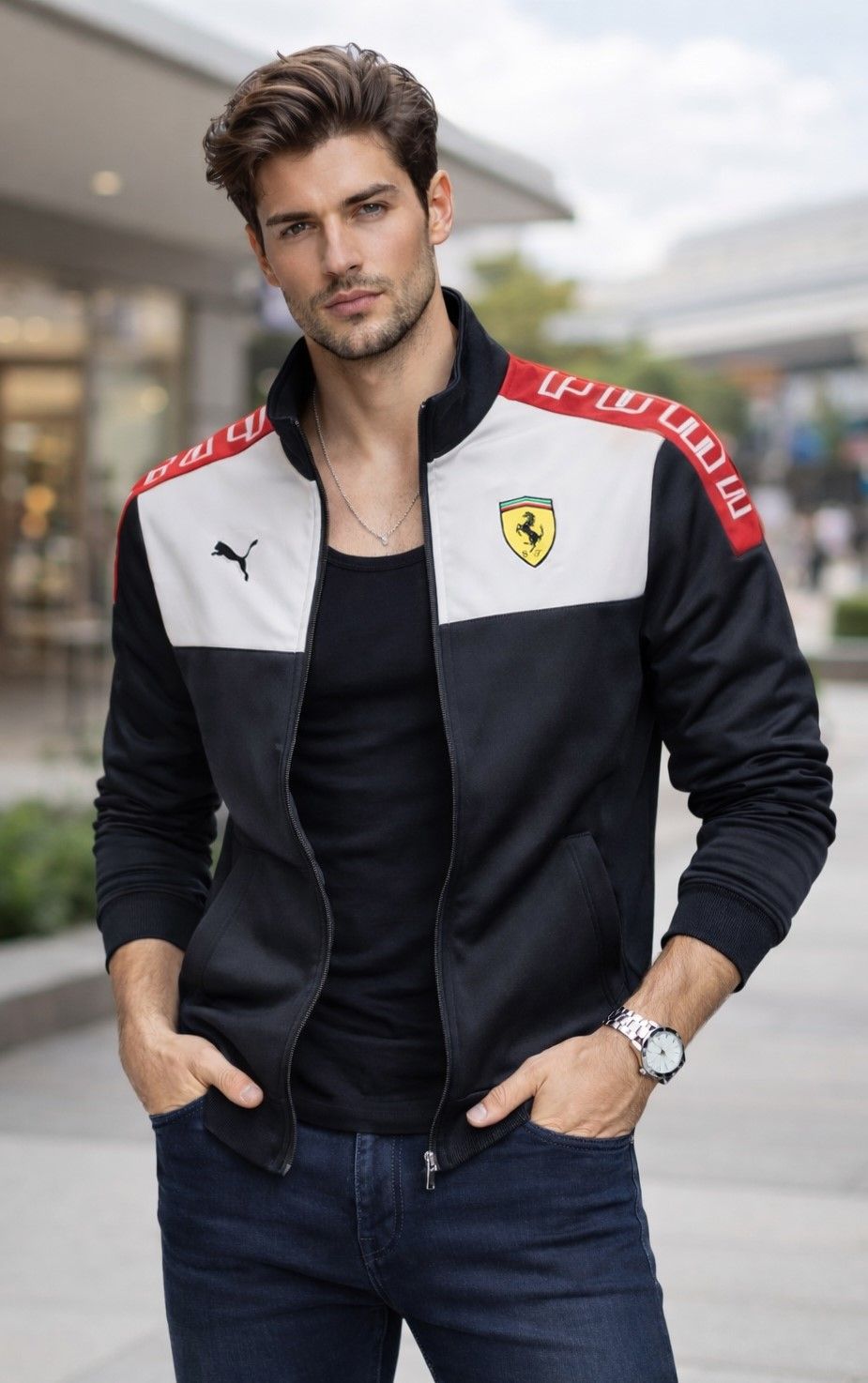 Chaqueta Ferrari Color Block